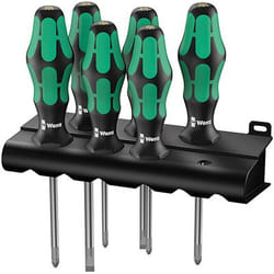 Wera 335/350/355/6 Kraftform Plus Jeu Tournevis standard