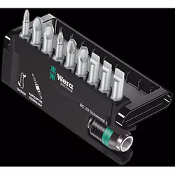 Wera 05056375001, 9 pièce(s), Phillips, Cruciforme, PH 1, PH 2, PH 3, PZ 1, PZ 2, PZ 3, 25 mm