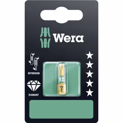 enquête Wera 05134375001 Contenu: 1 pc(s) description BDC= BiTorsion Diamonad Coated. Bits efficace avec Torsions-Zone, de so ...