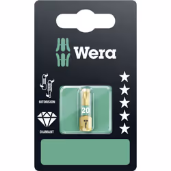enquête Wera 05134376001 Contenu: 1 pc(s) description BDC= BiTorsion Diamonad Coated. Bits efficace avec Torsions-Zone, de so ...