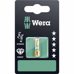 enquête Wera 05134377001 Contenu: 1 pc(s) description BDC= BiTorsion Diamonad Coated. Bits efficace avec Torsions-Zone, de so ...