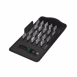 Wera Bit-Safe 61 Universal 1, Ensemble de douilles, 1/4", Métrique, 61 tête(s), PH1, PH2, PH3, PZ1, PZ2, PZ3, 25 mm