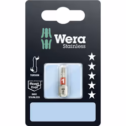 enquête Wera 05073610001 Contenu: 1 pc(s) description Embouts en acier inox avec zone de torsion, particulièrement adapté pou ...