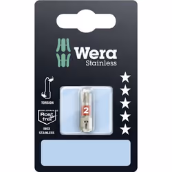 Peu de tournevis Wera 3851/1; PH2; 25 mm; acier inoxydable