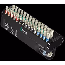 Wera Bit-Check 30 Stainless 1, 30 pièce(s), Cruciforme, Torx, Plastique, Boîte
