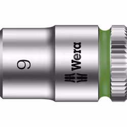 enquête Wera 05003508001 Propulseur: 1/4" (6.3 mm) Sortie: 6 pans extérieurs - 9 mm Longueur: 23 mm Contenu: 1 pc(s) descript ...