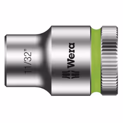Wera 05003571001, Prise, 3/8", Impérial, 1 tête(s), 11/32", Sulfate de chondroïtine