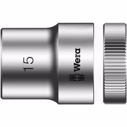 WERA8790 HMC Douille Zyklop à emmanchement 1/2",15mm-05003606001 DESCRIPTION DE L'ARTICLE Les douilles pour usage manuel et s ...