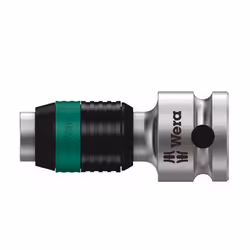 Wera 8784 B1 ADAPTER ZYKLOP, 3/8”, Article unique, Adaptateur de douille, Acier inoxydable, Chrome, 111 mm, 20 mm