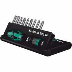 Jeu dembouts de vissage - Wera - 10 pièces - PH - Porte-embout Kraftform - Rapidaptor