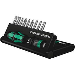 Jeu dembouts de vissage - Wera - 10 pièces - PH - Porte-embout Kraftform - Rapidaptor