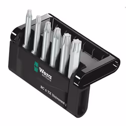 Wera 05056472001, 6 pièce(s), Torx, TX10, TX15, TX20, TX25, TX30, TX40, 50 mm, 76 g, République tchèque
