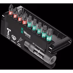 Wera 05057682001, 9 pièce(s), Phillips, Torx Plus, PH 2, PH 3, TX25, TX30, TX40, 25 mm