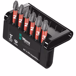 Wera Bit-Check, 6 pièce(s), Phillips, PH 2, PH 3, 4x PH 2x50 mm 2x PH 3x50 mm