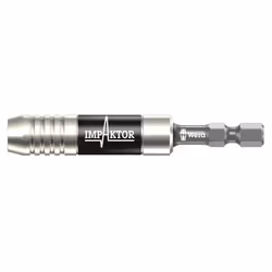 Wera 897/4 IMP, Support d'embout, Noir, Argent, 1/4", Taïwan, 75 mm, 33 g