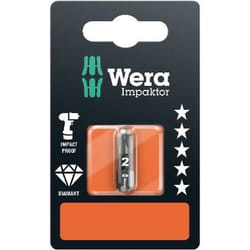 Peu de tournevis Wera WE05073921001; PZ2; 1/4''; 25 mm