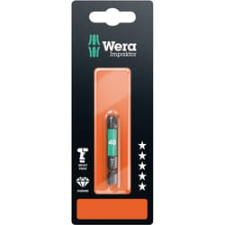 Peu de tournevis Wera 867/4 Impaktor; TX40; 50 mm; 1 des unités; blister