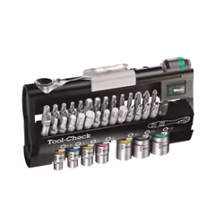 Wera 05200995001, Ensemble de douilles, 1/4", Métrique, 38 tête(s), 10,15,20,25,30,40 mm, PH1, PH2, PH3