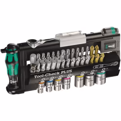 Wera Tool-Check PLUS, Acier inoxydable, Noir, 39 outils