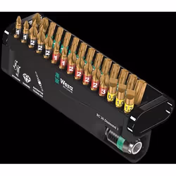 Wera BC 30 Diamond 1, 30 pièce(s), Phillips, Cruciforme, Torx, PH 1, PH 2, PH 3, PZ 1, PZ 2, PZ 3, T10, T15, T20, T25, T30, T ...