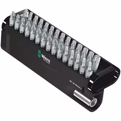 Wera Bit-Check 30, 30 pièce(s), Phillips, Cruciforme, Torx, PH 2, PZ 1, PZ 2, PZ 3, TX10, TX15, TX20, TX25, TX30, TX40, Acier ...