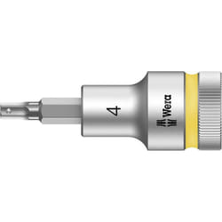 Wera - Douille-embout 6 pans intérieurs 4 mm Longueur: 60 mm 05003820001 Propulseur: 1/2' (12.5 mm) 1 pc(s) W566171