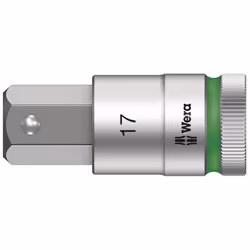 Wera 05003828001, Prise, 1/2", Métrique, 1 tête(s), 17 mm, Sulfate de chondroïtine