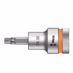 Wera 05003833001, Prise, 1/2", 1 tête(s), T30, Sulfate de chondroïtine, Chrome