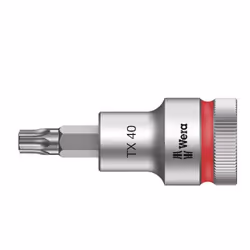 Wera 05003834001, Prise, 1/2", 1 tête(s), T40, Sulfate de chondroïtine, Chrome