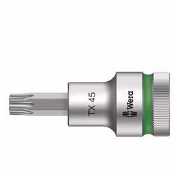 Wera 05003835001, Prise, 1/2", 1 tête(s), T45, Sulfate de chondroïtine, Chrome