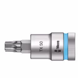 Wera 05003836001, Prise, 1/2", 1 tête(s), T55, Sulfate de chondroïtine, Chrome