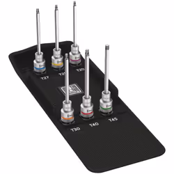 Wera 8767 C TX HF 2, 6 pièce(s), Torx, T45, T20, T25, T27, T30, T40, Acier, 140 mm, 25,4 / 2 mm (1 / 2")