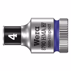 Wera 05003717001, Prise, 1/4", Métrique, 1 tête(s), 4 mm, Sulfate de chondroïtine