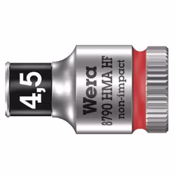 Wera 05003718001, Prise, 1/4", Métrique, 1 tête(s), 4.5 mm, Sulfate de chondroïtine