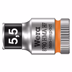 Wera 05003720001, Prise, 1/4", Métrique, 1 tête(s), 5.5 mm, Sulfate de chondroïtine