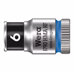 Wera 05003721001, Prise, 1/4", Métrique, 1 tête(s), 6 mm, Sulfate de chondroïtine