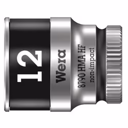 Wera 05003727001, Prise, 1/4", Métrique, 1 tête(s), 12 mm, Sulfate de chondroïtine