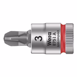 Wera 8751 A, 1 pièce(s), Phillips, 1/4", PH 3, 28 mm, République tchèque