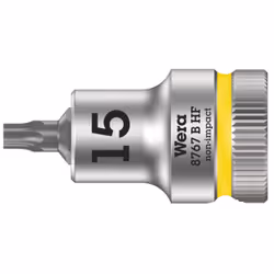 Wera 05003060001, Prise, 3/8", 1 tête(s), T15, Sulfate de chondroïtine, Chrome