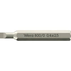 800 micro embout pour vis à tête fendue 2.5 mm 1 pc(s) 05058101001 - Wera