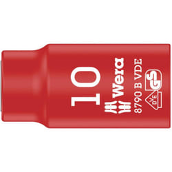 8790 b vde 05004954001 6 pans extérieurs Douille vde 10 mm 3/8 (10 mm) - Wera