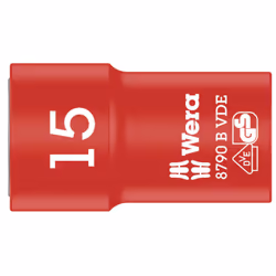 Wera 05004959001, Prise, 3/8", Métrique, 1 tête(s), 15 mm, 46 mm