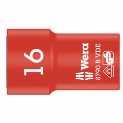 Wera 05004960001, Prise, 3/8", Métrique, 1 tête(s), 16 mm, 46 mm