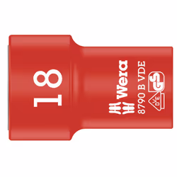 Wera 05004962001, Prise, 3/8", Métrique, 1 tête(s), 18 mm, 46 mm