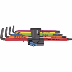 Wera 967/9 TX XL, Set de clé allen/hexagonale forme de l, Métrique, 9 pièce(s), Plastique, 8,9,10 mm, 9 cm