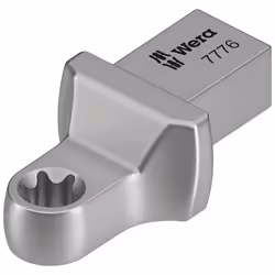 Wera 7776, Torque wrench end fitting, Argent, 1 pièce(s), Acier C-V (Chrome-Vanadium)