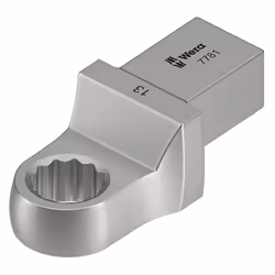 Wera 7781, Torque wrench end fitting, Argent, 1 pièce(s), Acier C-V (Chrome-Vanadium), 3 cm, 14 x 18 mm