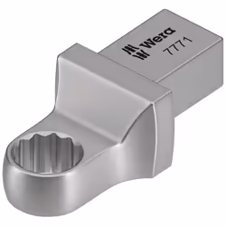 Wera 7771, Torque wrench end fitting, Argent, 1 pièce(s), Acier C-V (Chrome-Vanadium)