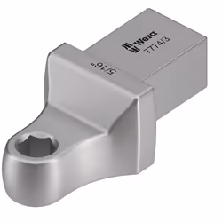 Wera 7774/3, Torque wrench end fitting, Argent, 1 pièce(s), Acier C-V (Chrome-Vanadium), 58 mm, 30 mm