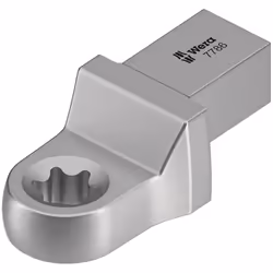 Wera 7786, Torque wrench end fitting, Argent, 1 pièce(s), Acier C-V (Chrome-Vanadium), TX14 , 62 mm